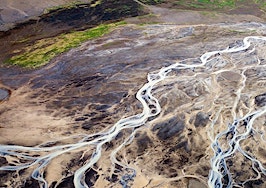 A branching Icelandic river