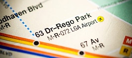 A map of Rego Park subway