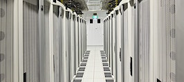 A row of computer servers
