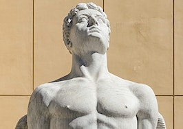 A statue of Icarus