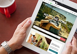 Airbnb open on an ipad