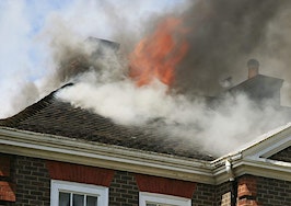 A house on fire