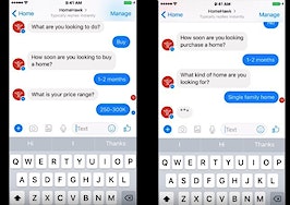 New competitor on the Facebook Messenger chatbot scene: HomeHawk