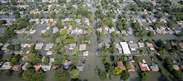 Hurricane Harvey damage in Port Arthur, Texas