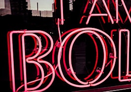 Bold neon sign