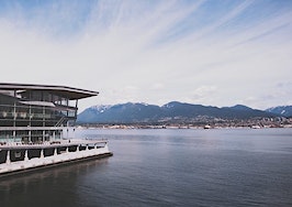 Vancouver Canada coast waterline and convention center
